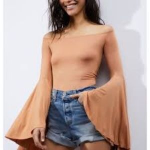 Free People -- Long Sleeve Flowy Top